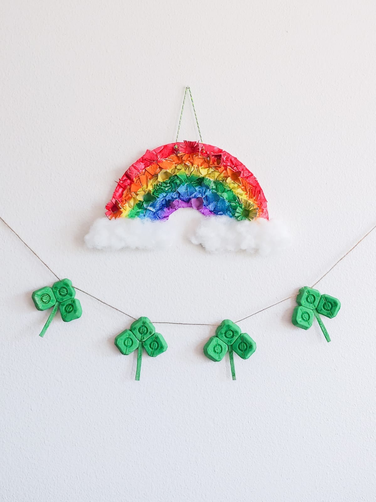 Recycled Rainbow Garland!